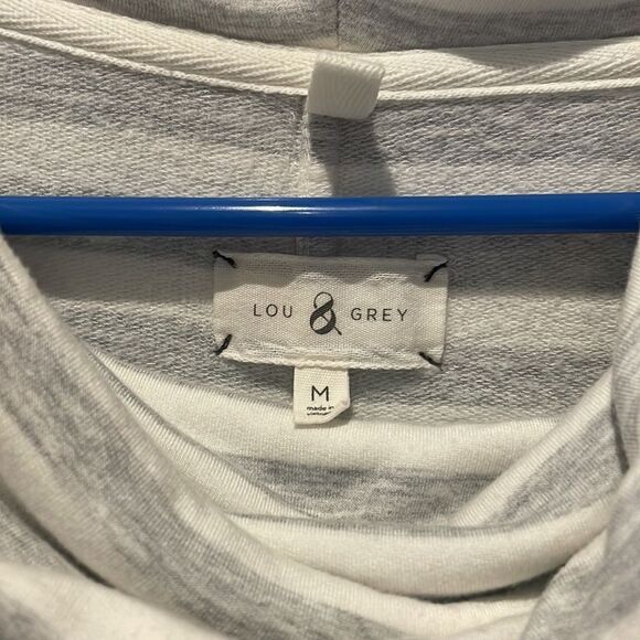 Lou & Grey striped cowl neck long sleeve top SZ medium - Picture 5 of 10